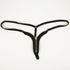 Zippered Tanga Open G String Bikini Bottom
